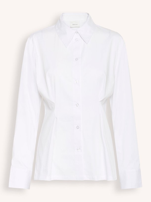 Ontdek de Opy katoenmix getailleerde blouse van Gestuz in de kleur Wit bij Orangebag. Op werkdagen voor 21:45 besteld, morgen in huis.