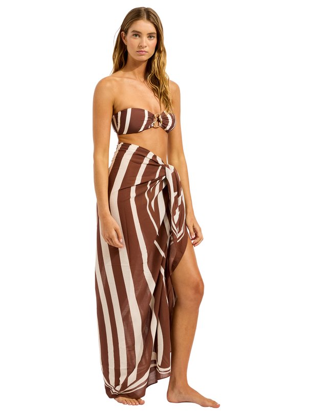 Ontdek de Coastline Sarong van Seafolly bij Orangebag. Op werkdagen voor 21:45 besteld, morgen in huis.