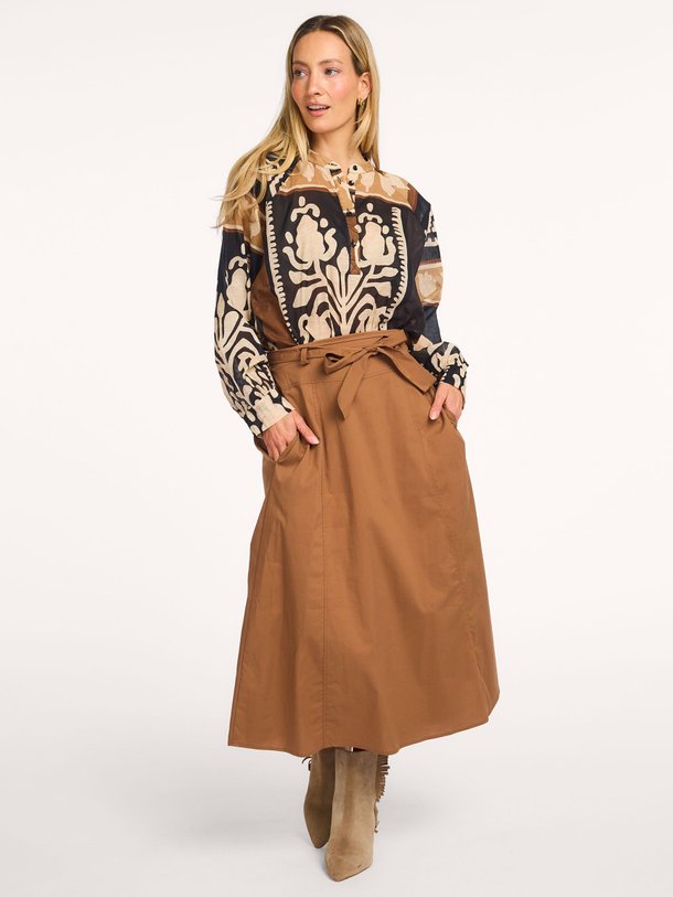 Ontdek de Franu katoenmix rok van La Fee Maraboutee in de kleur Bruin bij Orangebag. Op werkdagen voor 21:45 besteld, morgen in huis.