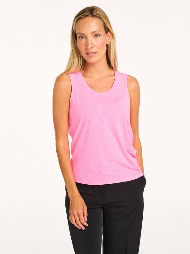 Ontdek de Jacksonville katoen/viscosemix slub tanktop van American Vintage in de kleur roze bij Orangebag. Op werkdagen voor 21:45 besteld, morgen in huis.