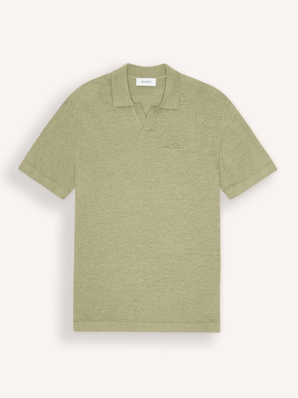 Ontdek de Emmanuel linnen/katoenmix polo van Les Deux in de kleur Groen bij Orangebag. Op werkdagen voor 21:45 besteld, morgen in huis.