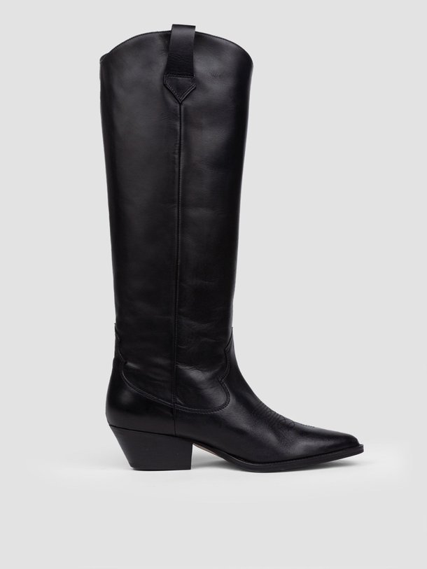 Ontdek de Hudson lederen hoge western boots van Silver Grace in de kleur zwart bij Orangebag. Op werkdagen voor 21:45 besteld, morgen in huis.