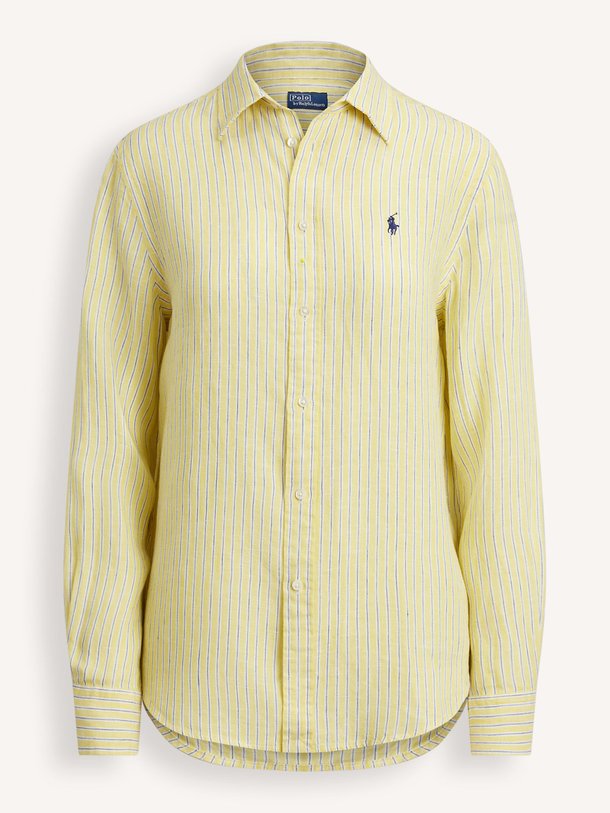Ontdek de Linnen gestreepte blouse van Ralph Lauren in de kleur Geel bij Orangebag. Op werkdagen voor 21:45 besteld, morgen in huis.