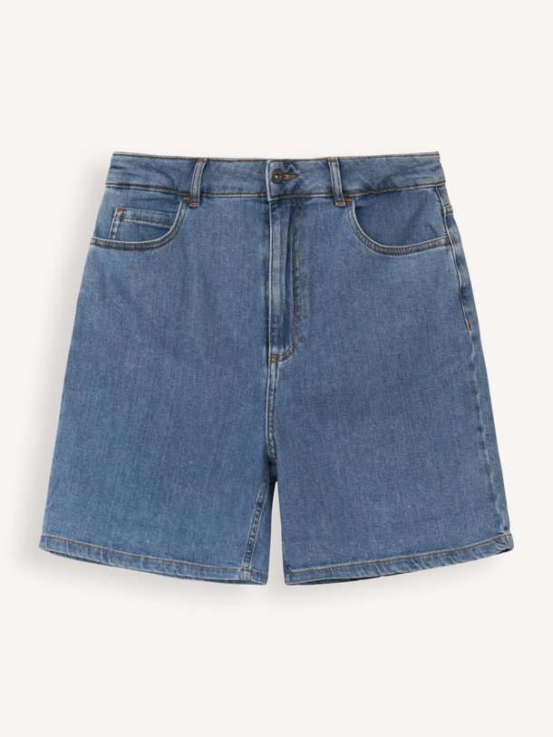 Ontdek de Drill high waist denim short van La Fee Maraboutee in de kleur blauw bij Orangebag. Op werkdagen voor 21:45 besteld, morgen in huis.