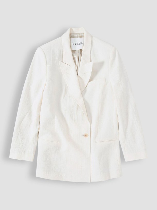 Ontdek de Linnenmix blazer met structuur van Closed in de kleur ecru bij Orangebag. Op werkdagen voor 21:45 besteld, morgen in huis.
