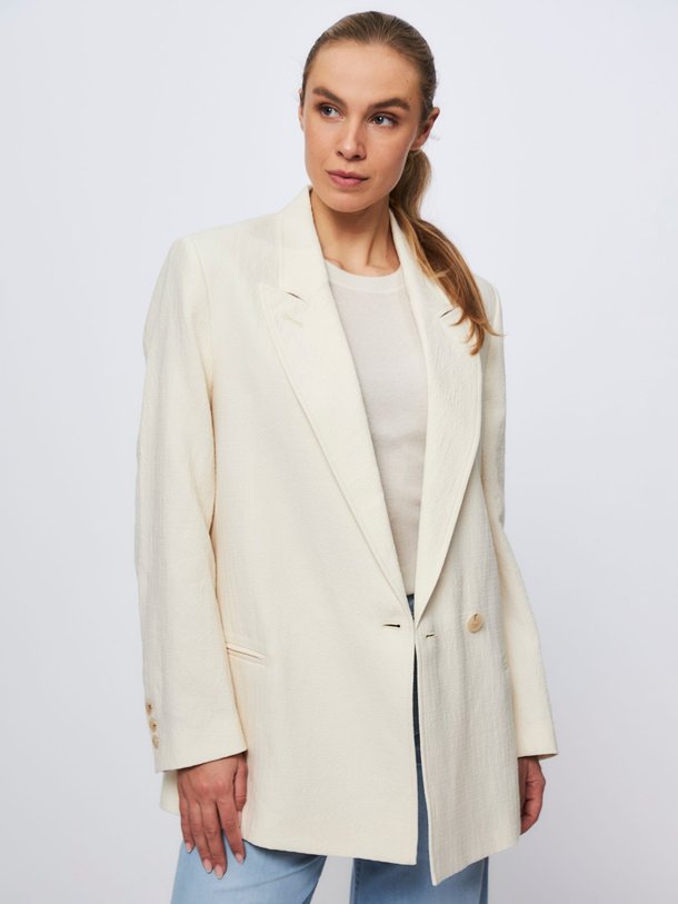 Ontdek de Linnenmix blazer met structuur van Closed in de kleur ecru bij Orangebag. Op werkdagen voor 21:45 besteld, morgen in huis.