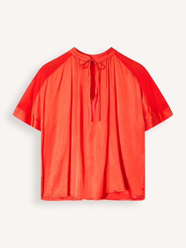 Ontdek de Felina viscose top van La Fee Maraboutee in de kleur Rood bij Orangebag. Op werkdagen voor 21:45 besteld, morgen in huis.