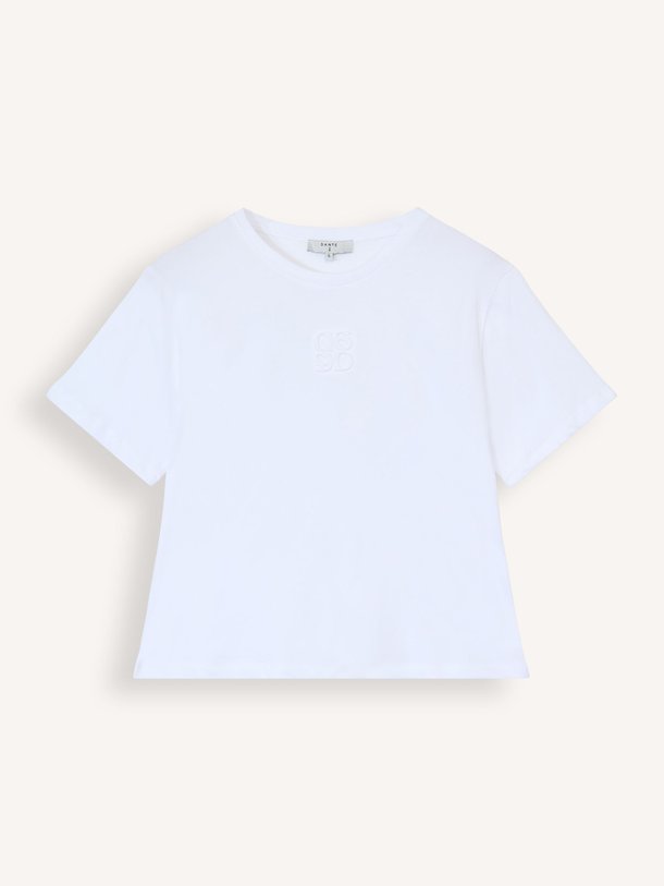 Ontdek de Mikis katoenen logo T-shirt van Dante 6 in de kleur wit bij Orangebag. Op werkdagen voor 21:45 besteld, morgen in huis.