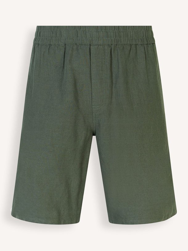 Ontdek de Smith katoen/linnenmix short van Samsoe Samsoe in de kleur donkergroen bij Orangebag. Op werkdagen voor 21:45 besteld, morgen in huis.