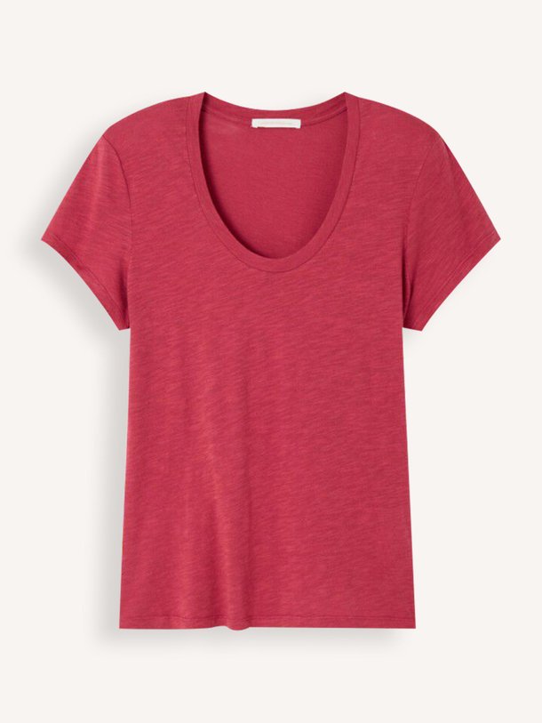 Ontdek de Jacksonville katoenmix slub T-shirt van American Vintage in de kleur Rood bij Orangebag. Op werkdagen voor 21:45 besteld, morgen in huis.