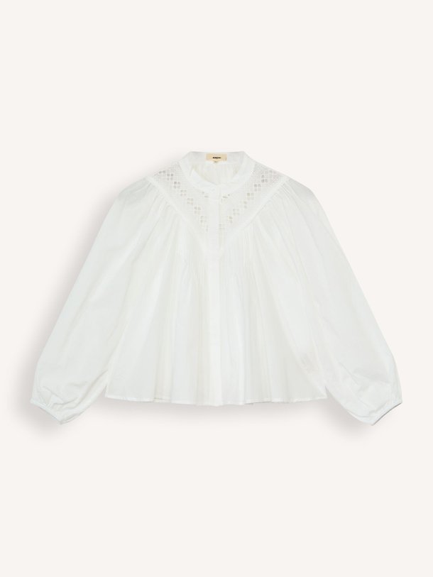 Ontdek de Lanna organic cotton blouse van Suncoo in de kleur wit bij Orangebag. Op werkdagen voor 21:45 besteld, morgen in huis.