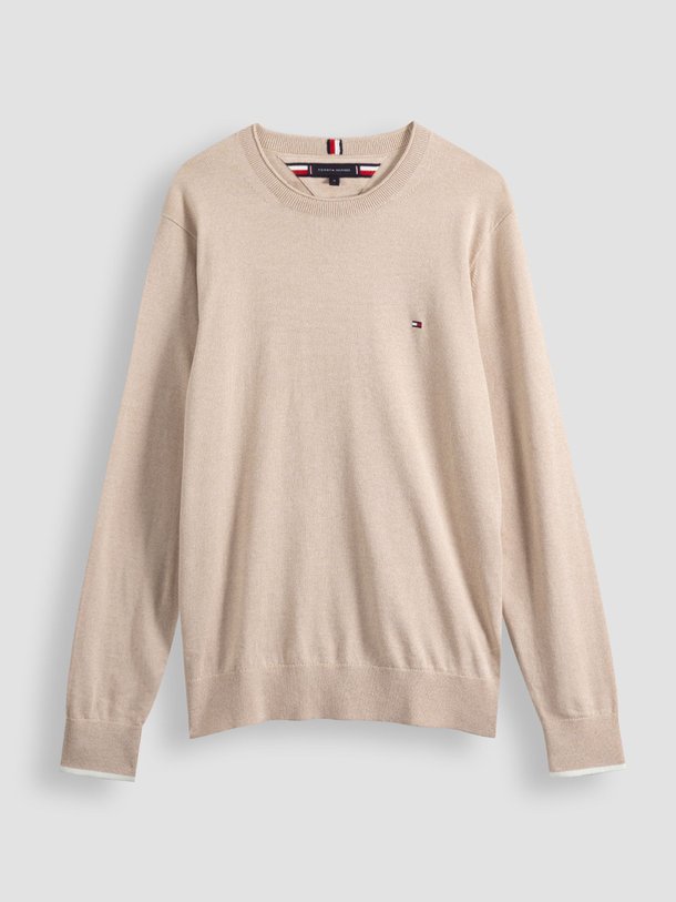 Ontdek de Katoenen gemêleerde trui van Tommy Hilfiger in de kleur zand bij Orangebag. Op werkdagen voor 21:45 besteld, morgen in huis.