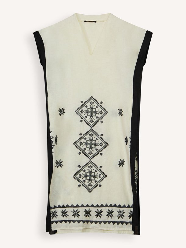 Ontdek de Linnen jurk met borduursel van Greek Archaic Kori in de kleur off-white bij Orangebag. Op werkdagen voor 21:45 besteld, morgen in huis.