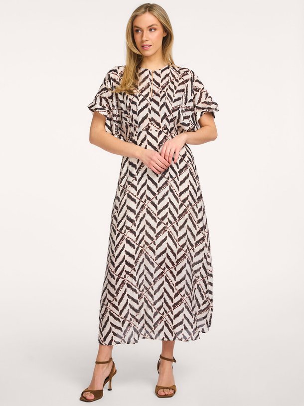 Ontdek de Memphis viscosemix maxi jurk van Co'Couture in de kleur Off-white bij Orangebag. Op werkdagen voor 21:45 besteld, morgen in huis.