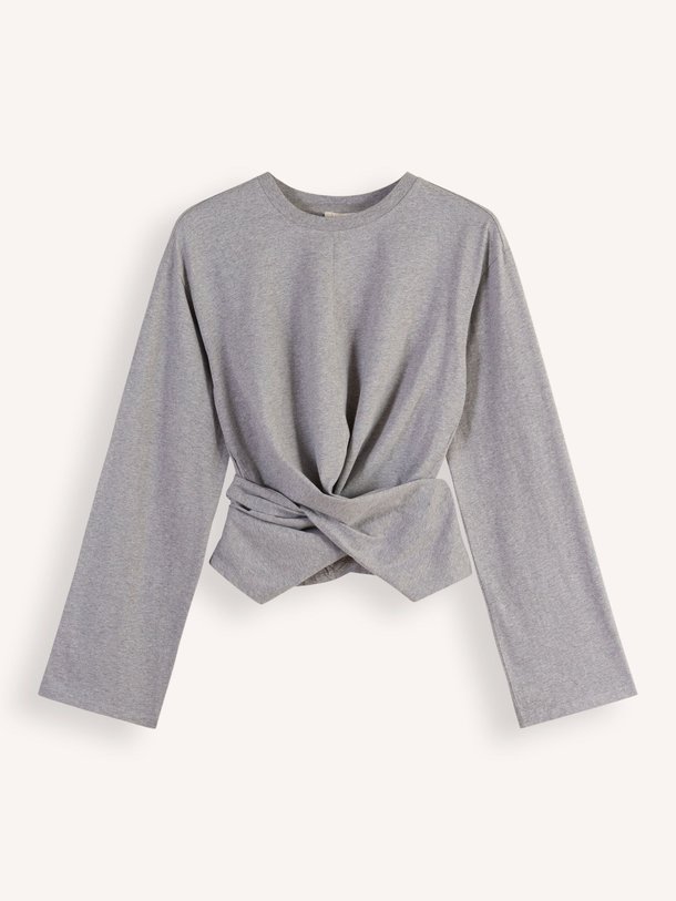 Ontdek de Syf katoenen overslag top van Club L`avenir in de kleur grijs bij Orangebag. Op werkdagen voor 21:45 besteld, morgen in huis.