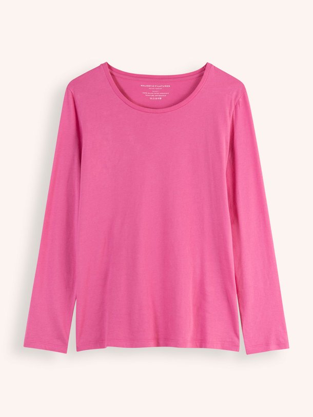 Majestic Filatures Mgd007 Organic Cotton Longsleeve - Fuchsia Ontdek de MGD007 Organic cotton longsleeve van Majestic Filatures in de kleur fuchsia bij Orangebag. Op werkdagen voor 21:45 besteld, morgen in huis.