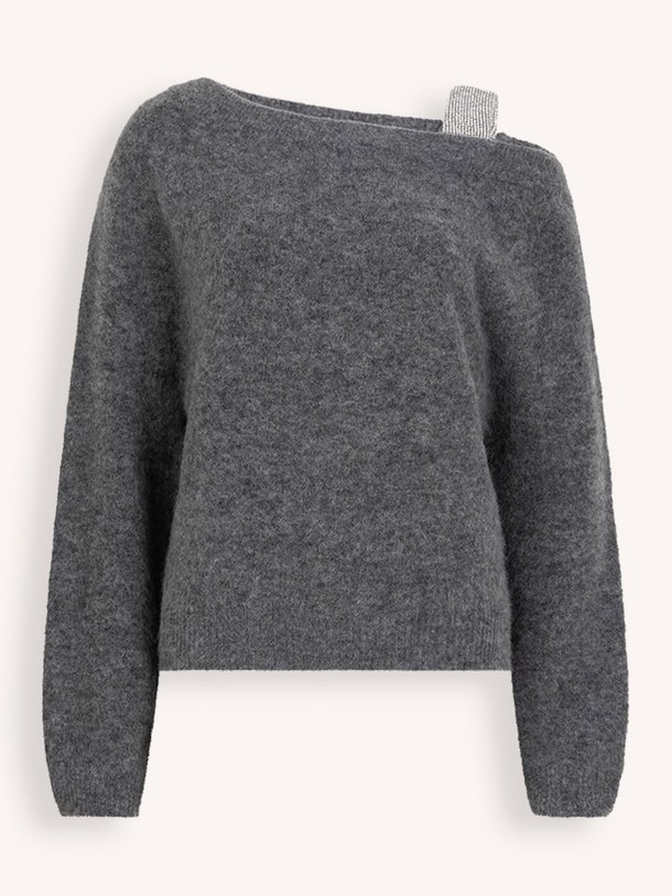 Ontdek de Yonka merino wolmix off-shoulder trui van Dante 6 in de kleur Donkergrijs bij Orangebag. Op werkdagen voor 21:45 besteld, morgen in huis.