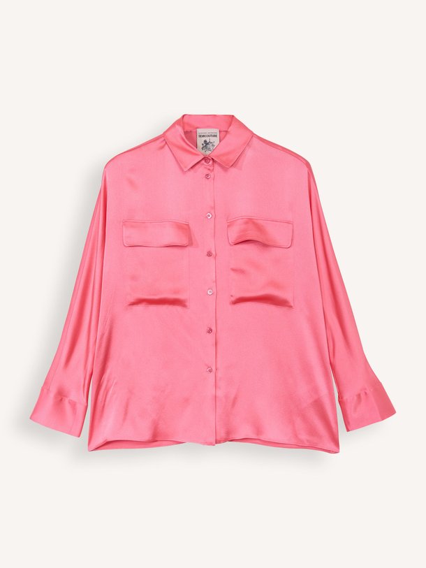 Ontdek de Zijdemix blouse van Semicouture in de kleur roze bij Orangebag. Op werkdagen voor 21:45 besteld, morgen in huis.