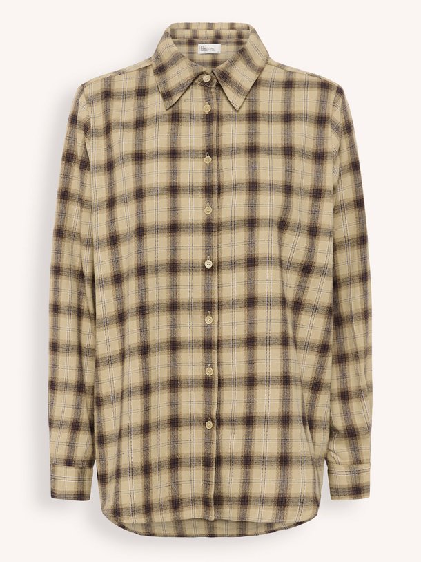 Ontdek de Sahim katoenen geruite blouse van My Essential Wardrobe in de kleur Beige bij Orangebag. Op werkdagen voor 21:45 besteld, morgen in huis.