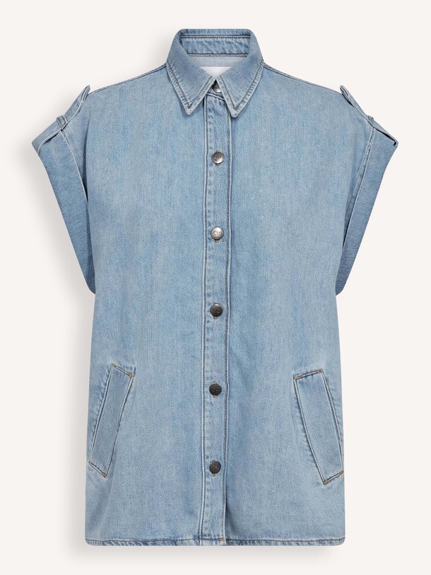 Ontdek de Sharon denim blouse van Co'Couture in de kleur Blauw bij Orangebag. Op werkdagen voor 21:45 besteld, morgen in huis.