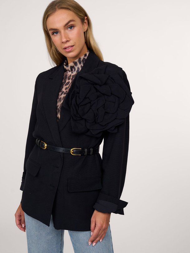 Ontdek de Katoenmix blazer met applicatie van Farm Rio in de kleur zwart bij Orangebag. Op werkdagen voor 21:45 besteld, morgen in huis.