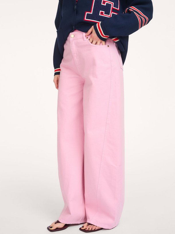 Ontdek de Joep high waist barrel fit non-stretch jeans van Essentiel Antwerp in de kleur Roze bij Orangebag. Op werkdagen voor 21:45 besteld, morgen in huis.