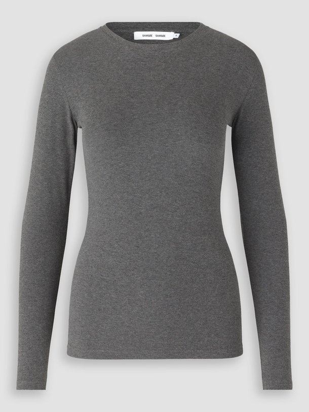 Ontdek de Alexa organic cotton gemêleerde rib longsleeve van Samsoe Samsoe in de kleur grijs bij Orangebag. Op werkdagen voor 21:45 besteld, morgen in huis.