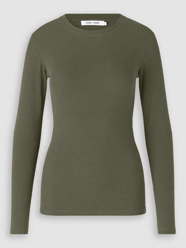 Samsoe Samsoe Alexa - Organic Cotton Rib Longsleeve - Donkergroen Ontdek de Alexa organic cotton rib longsleeve van Samsoe Samsoe in de kleur donkergroen bij Orangebag. Op werkdagen voor 21:45 besteld, morgen in huis.
