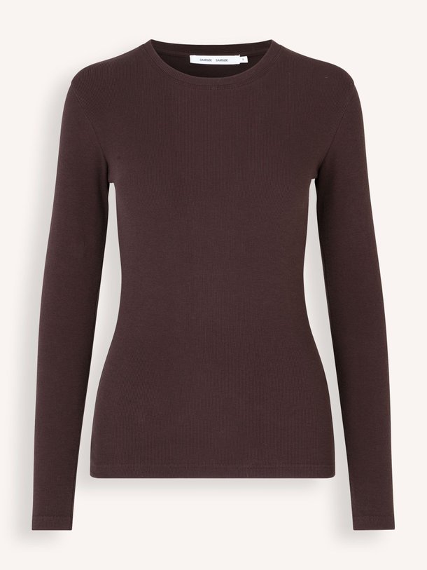 Ontdek de Alexa organic cottonmix longsleeve van Samsoe Samsoe in de kleur bruin bij Orangebag. Op werkdagen voor 21:45 besteld, morgen in huis.