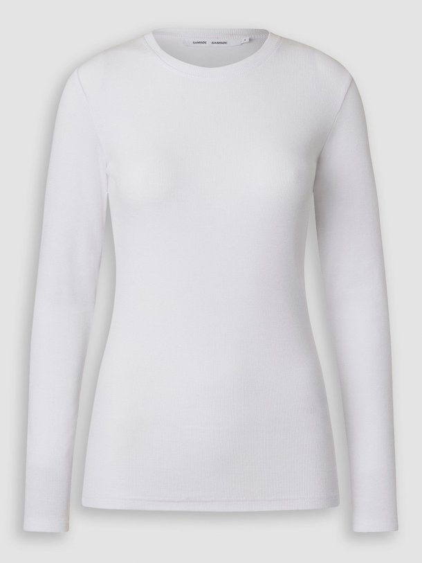 Ontdek de Alexa organic cotton rib longsleeve van Samsoe Samsoe in de kleur wit bij Orangebag. Op werkdagen voor 21:45 besteld, morgen in huis.