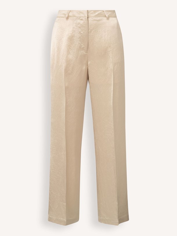 Ontdek de Geweven glanzende pantalon van Yaya in de kleur zand bij Orangebag. Op werkdagen voor 21:45 besteld, morgen in huis.