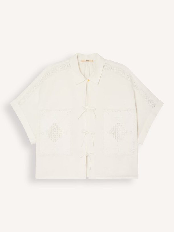 Ontdek de Dellani katoenen top van Sessun in de kleur off-white bij Orangebag. Op werkdagen voor 21:45 besteld, morgen in huis.
