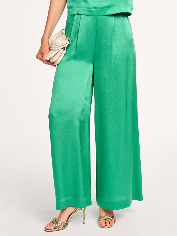 Ontdek de Swan zijden broek van Karma Koma in de kleur groen bij Orangebag. Op werkdagen voor 21:45 besteld, morgen in huis.