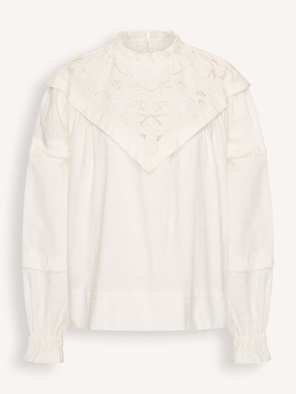 Ontdek de Bowie katoenen top van By-Bar in de kleur Off-white bij Orangebag. Op werkdagen voor 21:45 besteld, morgen in huis.