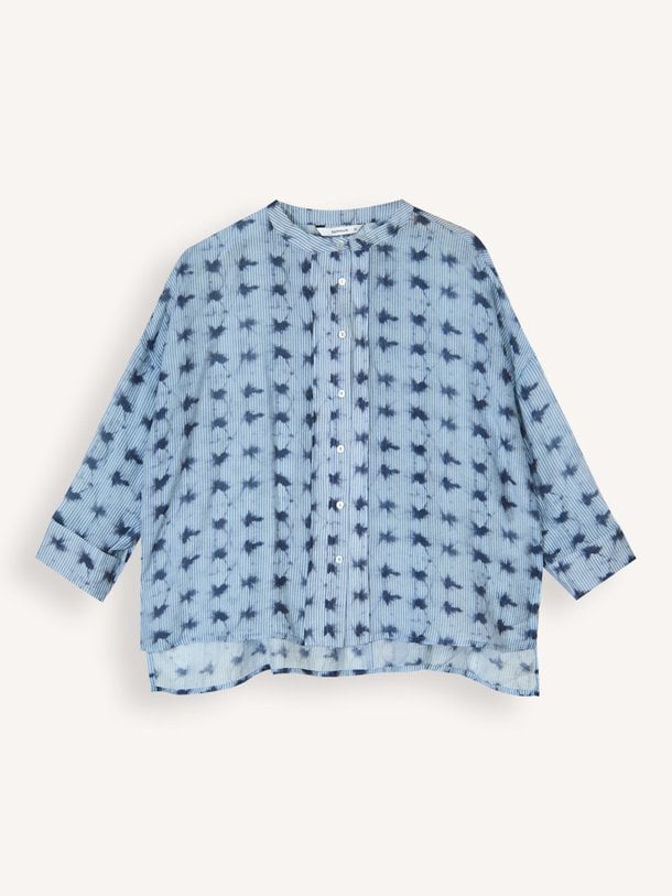 Ontdek de Lyocellmix gestreepte blouse van Summum in de kleur Blauw bij Orangebag. Op werkdagen voor 21:45 besteld, morgen in huis.