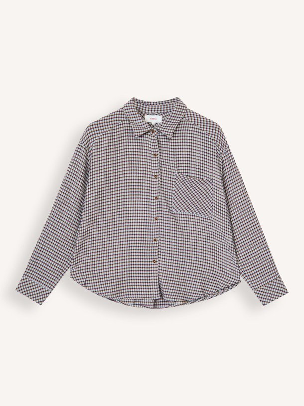 Ontdek de Jordy katoenmix geruite blouse van Xirena in de kleur Lichtblauw bij Orangebag. Op werkdagen voor 21:45 besteld, morgen in huis.