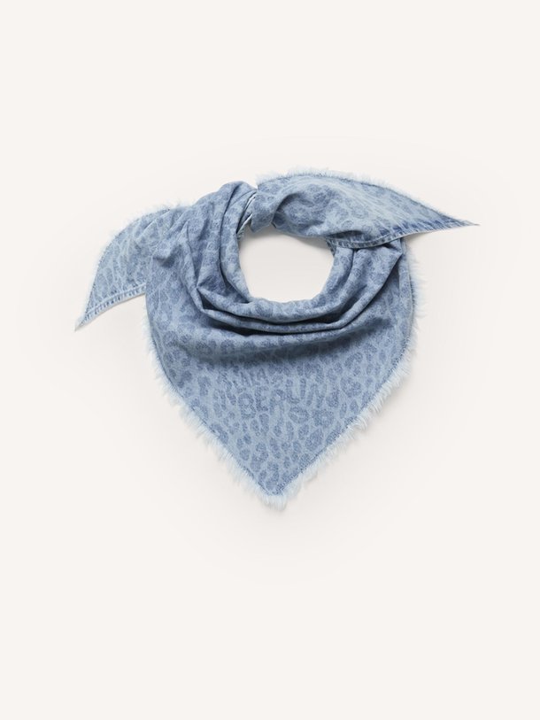 Ontdek de Toni denim sjaal met print van Lala Berlin in de kleur Blauw bij Orangebag. Op werkdagen voor 21:45 besteld, morgen in huis.