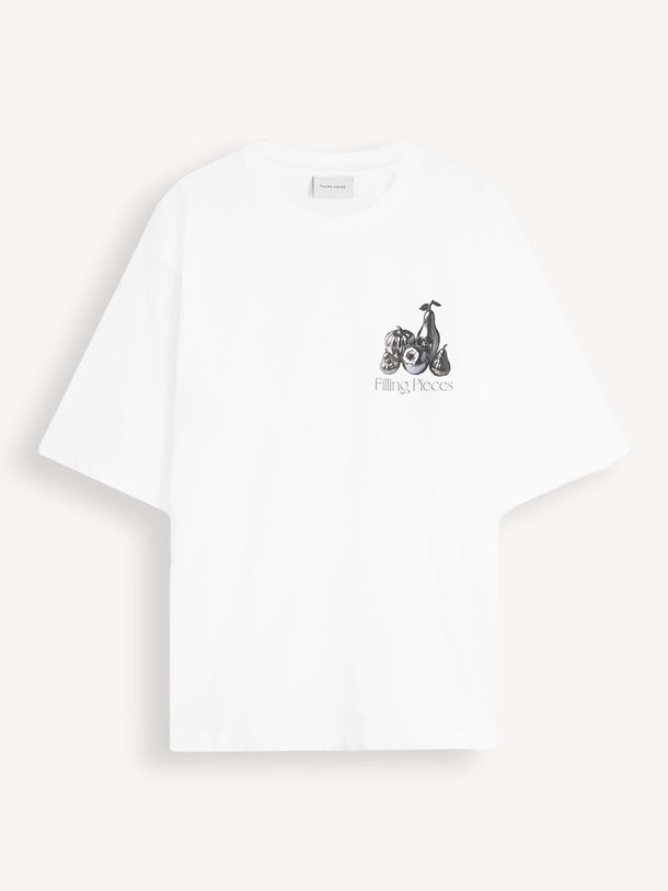 Ontdek de Organic cotton T-shirt met print van Filling Pieces in de kleur Wit bij Orangebag. Op werkdagen voor 21:45 besteld, morgen in huis.