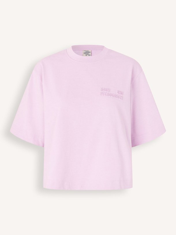 Ontdek de Jiana organic cotton logo T-shirt van Baum und Pferdgarten in de kleur Lila bij Orangebag. Op werkdagen voor 21:45 besteld, morgen in huis.