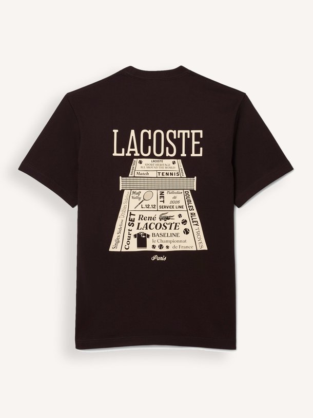 Ontdek de Katoenen logo T-shirt van Lacoste in de kleur Donkerbruin bij Orangebag. Op werkdagen voor 21:45 besteld, morgen in huis.