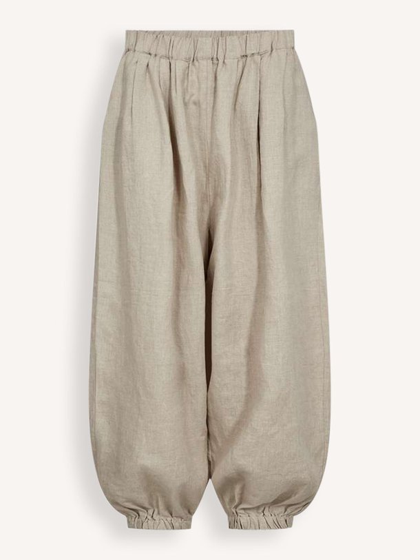 Ontdek de Natuli linnen broek van Copenhagen Muse in de kleur Zand bij Orangebag. Op werkdagen voor 21:45 besteld, morgen in huis.