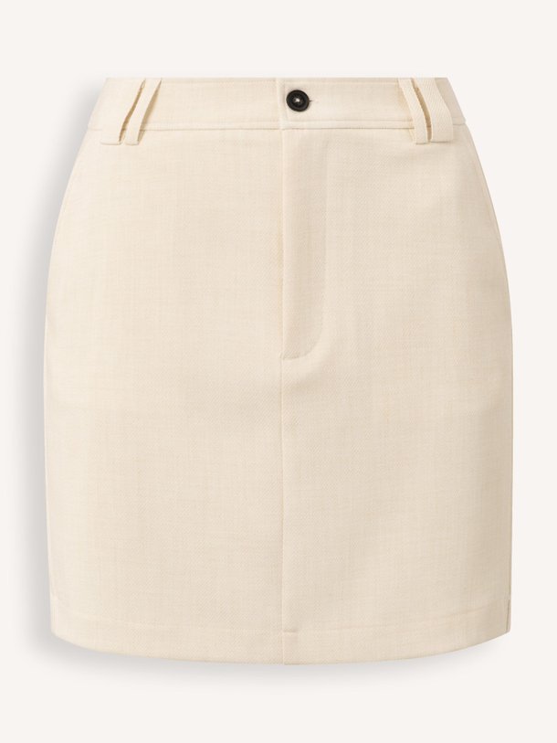 Ontdek de Geweven mini rok van Yaya in de kleur zand bij Orangebag. Op werkdagen voor 21:45 besteld, morgen in huis.
