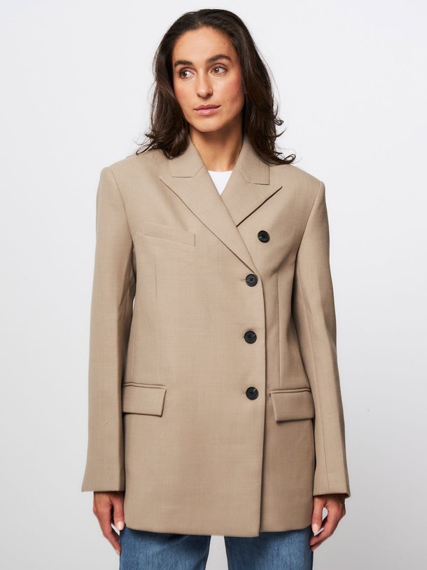 Ontdek de Maxine wolmix gemêleerde blazer van Second Female in de kleur lichtbruin bij Orangebag. Op werkdagen voor 21:45 besteld, morgen in huis.