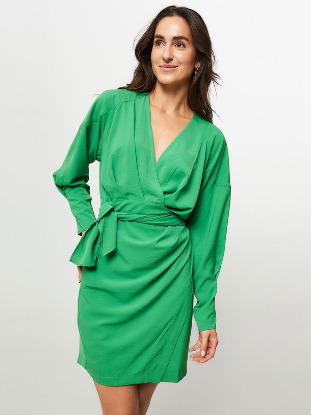Ontdek de Kolette geweven overslagjurk van Freebird in de kleur groen bij Orangebag. Op werkdagen voor 21:45 besteld, morgen in huis.