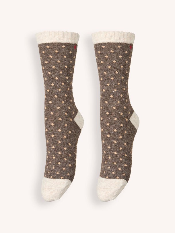 Ontdek de Dotted Wola wolmix sokken van Becksondergaard in de kleur Bruin bij Orangebag. Op werkdagen voor 21:45 besteld, morgen in huis.
