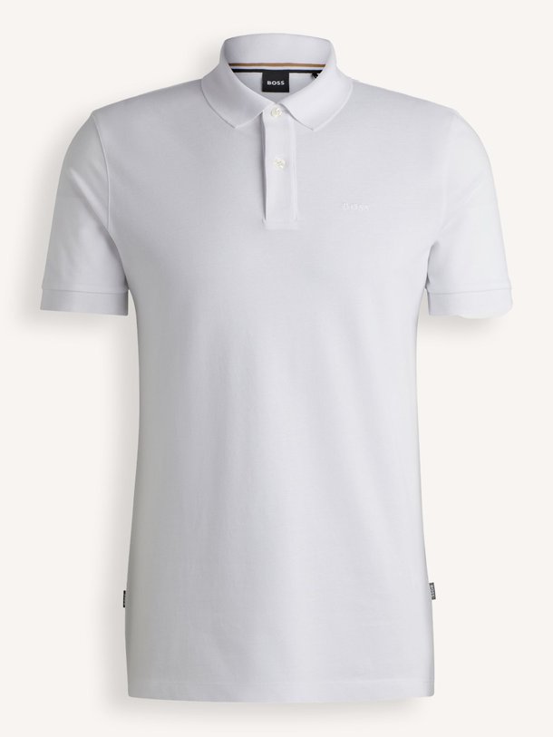 Boss Pallas - Katoenen Piqué Polo - Wit Ontdek de Pallas katoenen piqué polo van Boss in de kleur wit bij Orangebag. Op werkdagen voor 21:45 besteld, morgen in huis.