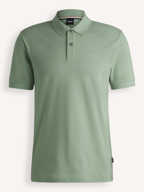 Boss Pallas - Katoenen Piqué Polo - Groen Ontdek de Pallas katoenen piqué polo van Boss in de kleur groen bij Orangebag. Op werkdagen voor 21:45 besteld, morgen in huis.