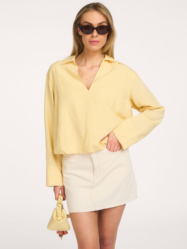 Ontdek de Sadaphne lyocellmix top van Samsoe Samsoe in de kleur Geel bij Orangebag. Op werkdagen voor 21:45 besteld, morgen in huis.
