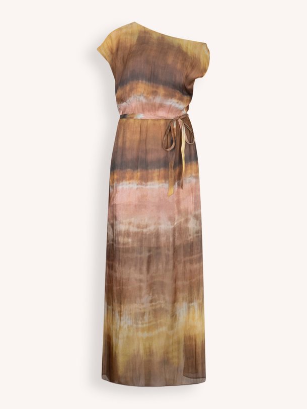 Ontdek de Kylan geweven maxi jurk met print van Dante 6 in de kleur Lichtbruin bij Orangebag. Op werkdagen voor 21:45 besteld, morgen in huis.