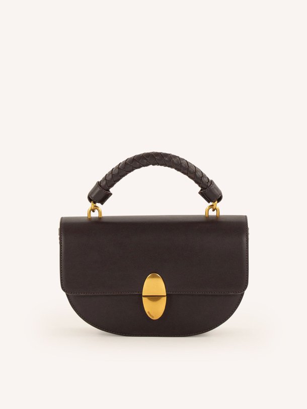 Ontdek de Tesoro lederen schouder-/handtas van Sessun in de kleur Donkerbruin bij Orangebag. Op werkdagen voor 21:45 besteld, morgen in huis.